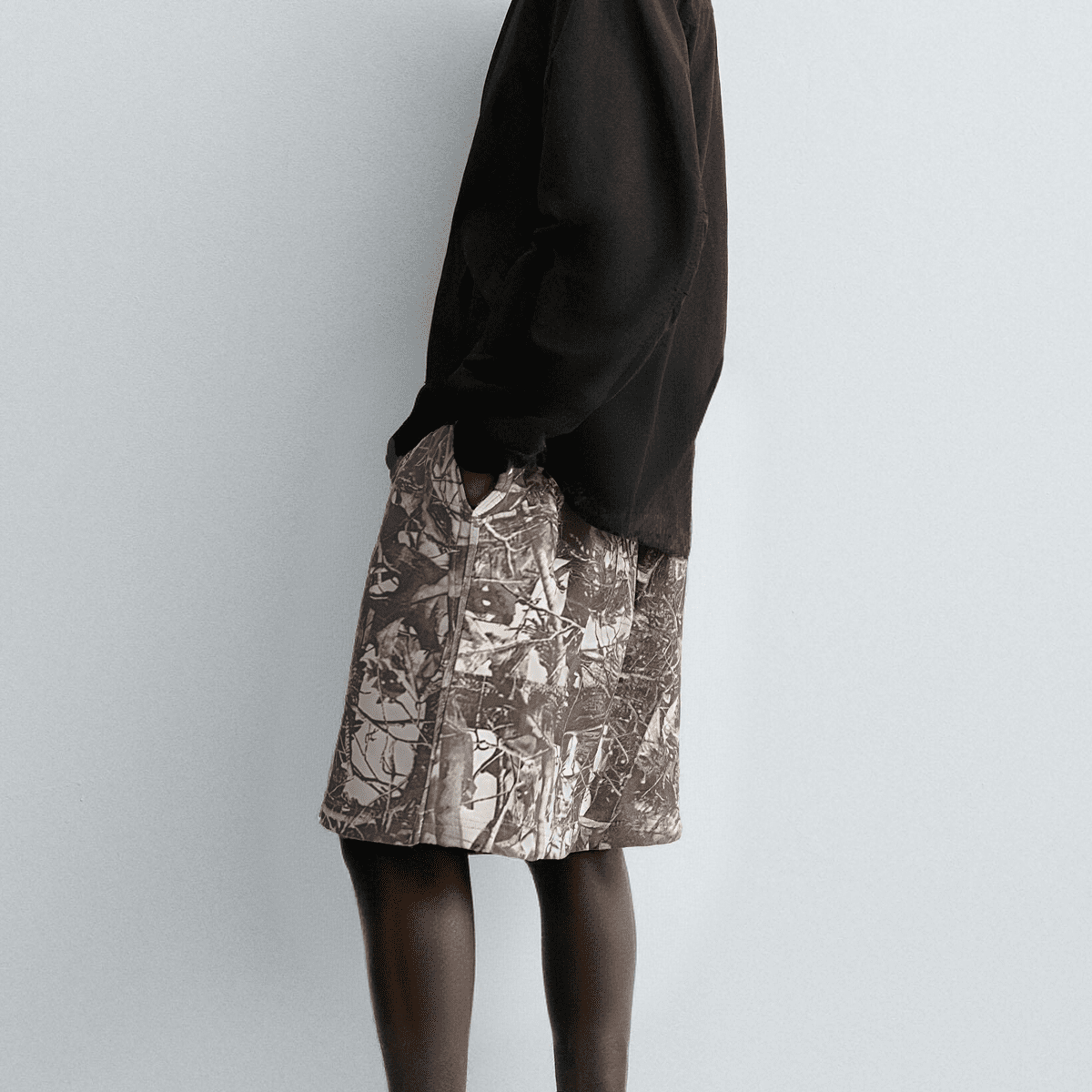 Unisex Heavyweight 100% Cotton French Terry Camo Shorts (400GSM)