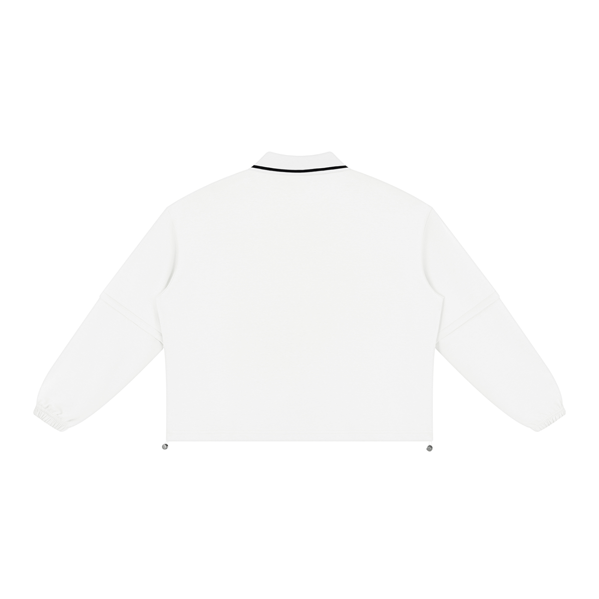 Unisex Boxy Collared Detachable Sweatshirt