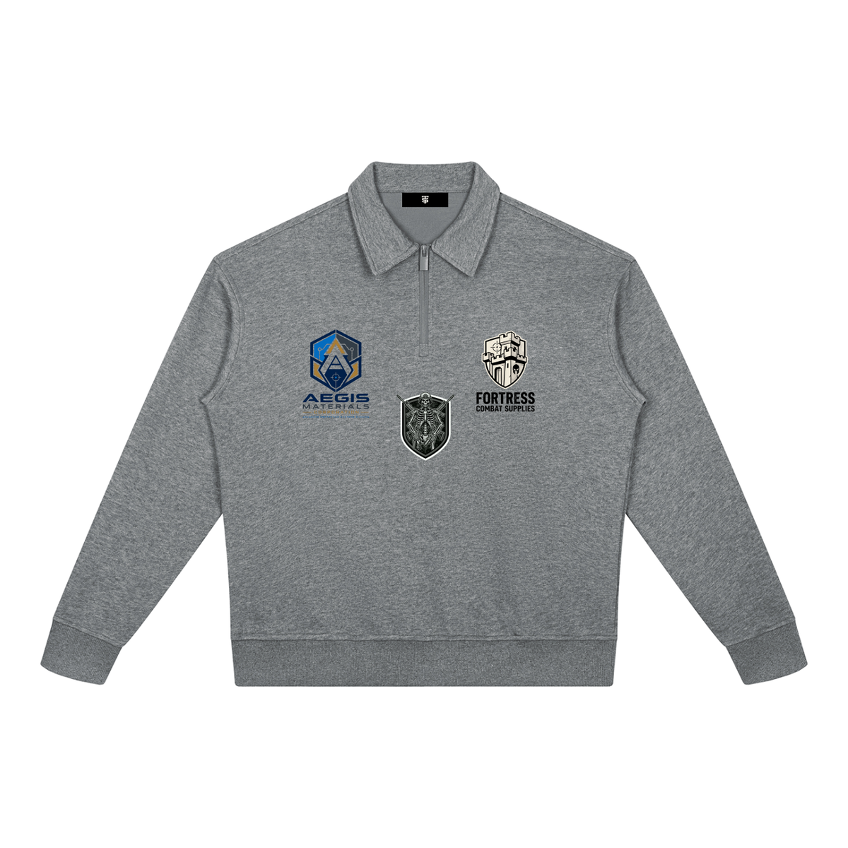 Unisex Boxy Quarter-Zip Sweatshirt