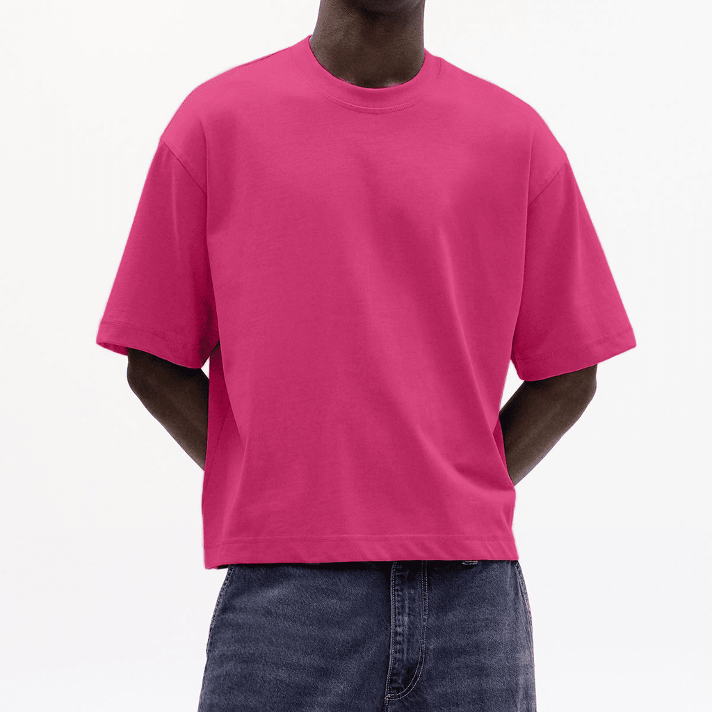 Unisex Heavyweight 100% Combed Cotton Cropped Oversized T-Shirt (250GSM)