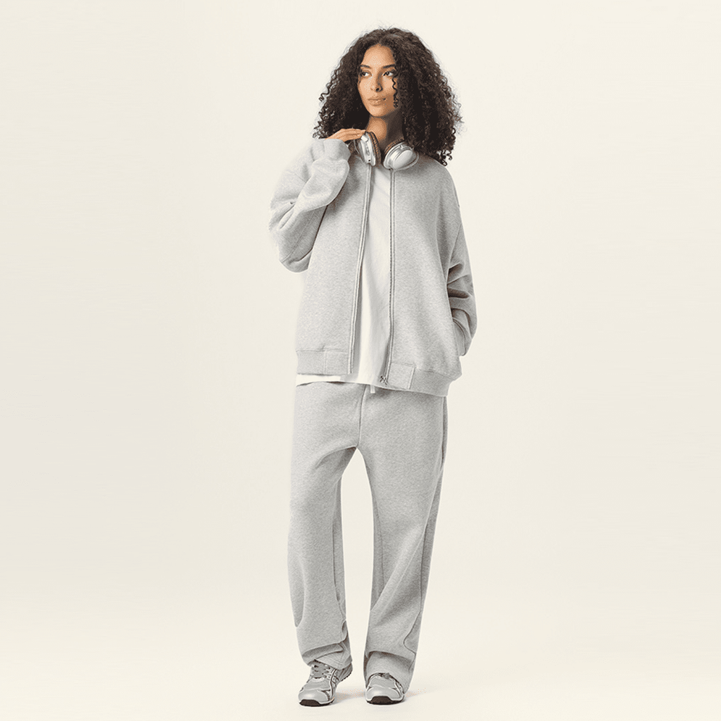 Unisex Heavyweight Fleece Zip-Up Baseball Jacket (360GSM)