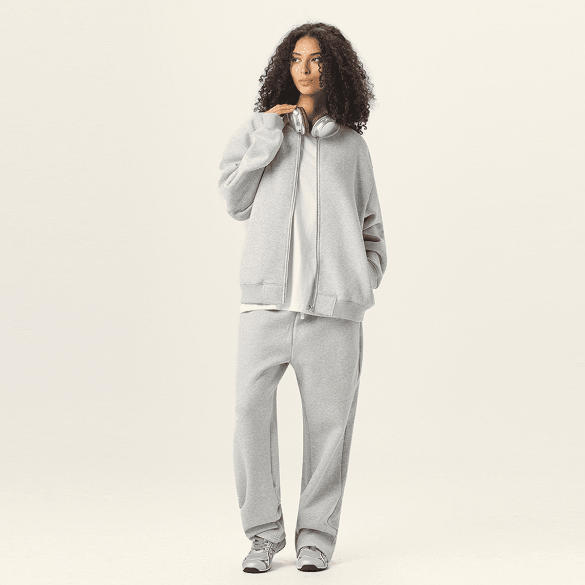 Unisex Heavyweight Fleece Zip-Up Baseball Jacket (360GSM)