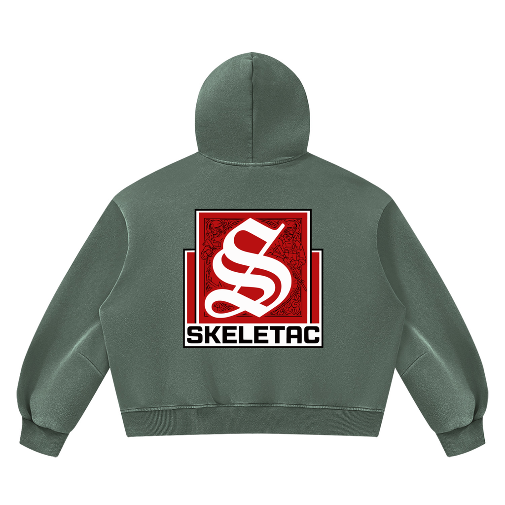 Unisex Vintage Wash Boxy Fleece Hoodie