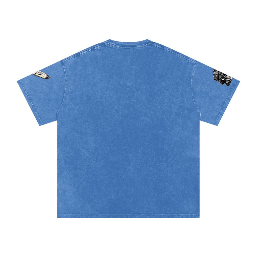 Snow Washed Oversized Cotton T-Shirt