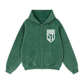 Zip-Through Boxy Fleece Hoodie
