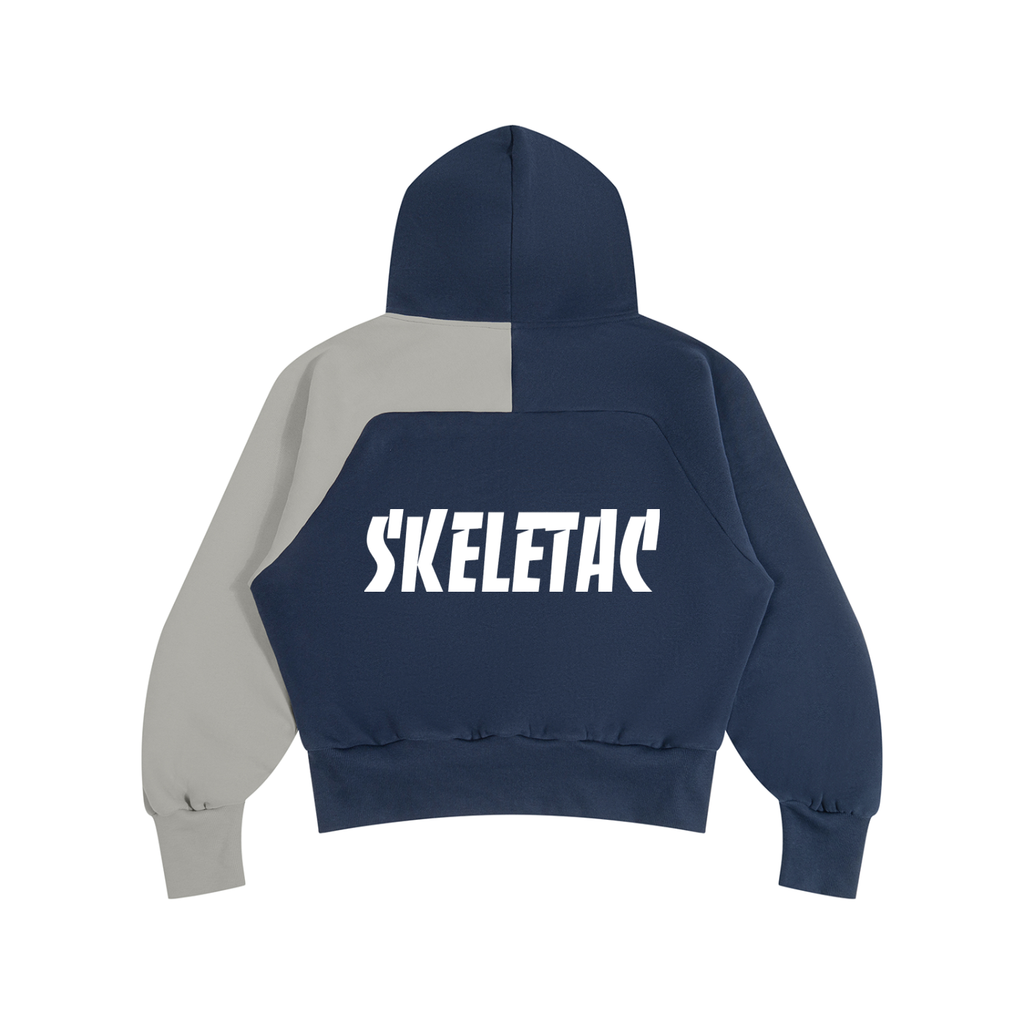 Unisex Color-Block Fleece Hoodie