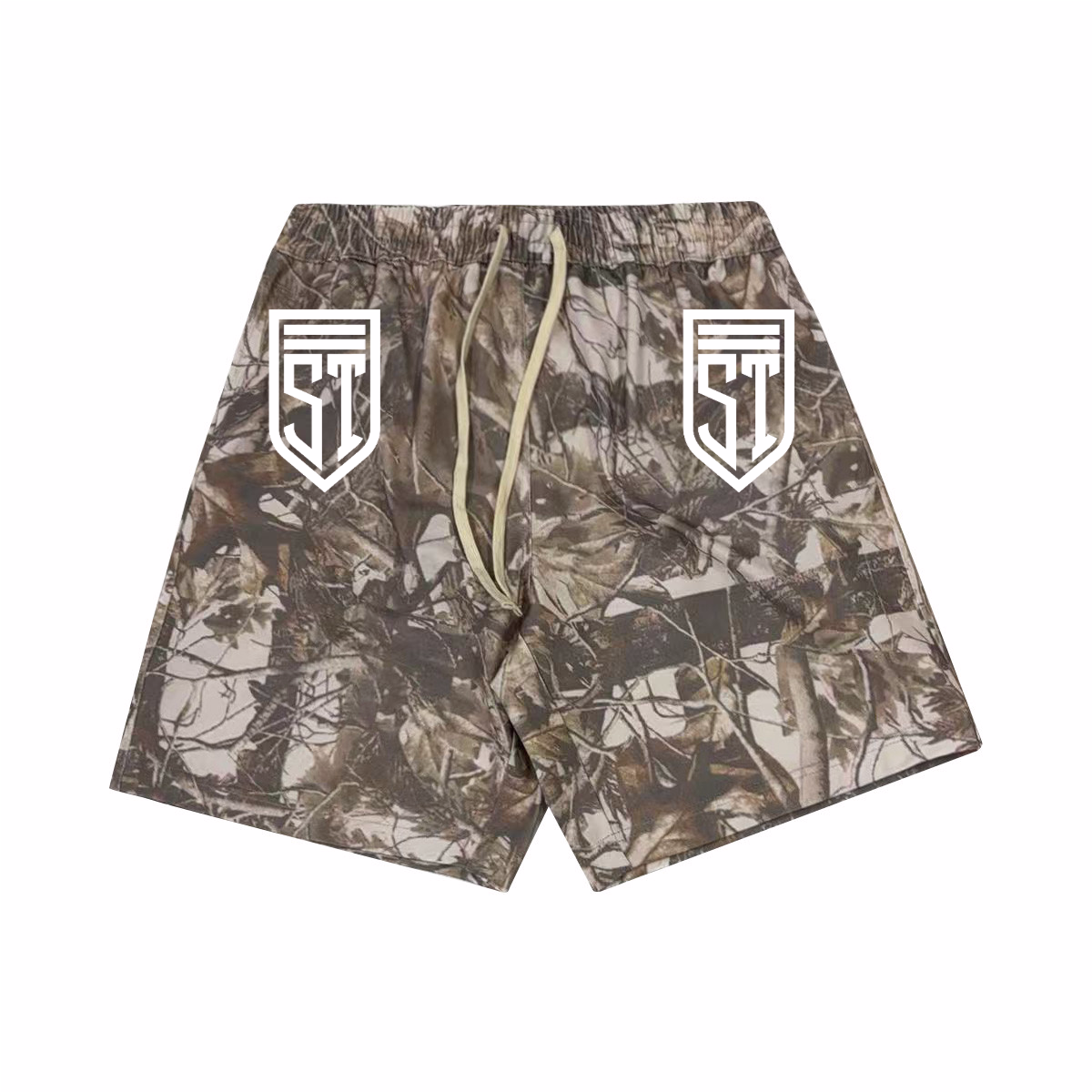 Unisex Heavyweight 100% Cotton French Terry Camo Shorts (400GSM)
