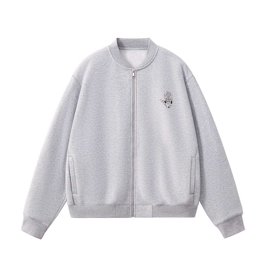 Unisex Heavyweight Fleece Zip-Up Baseball Jacket (360GSM)