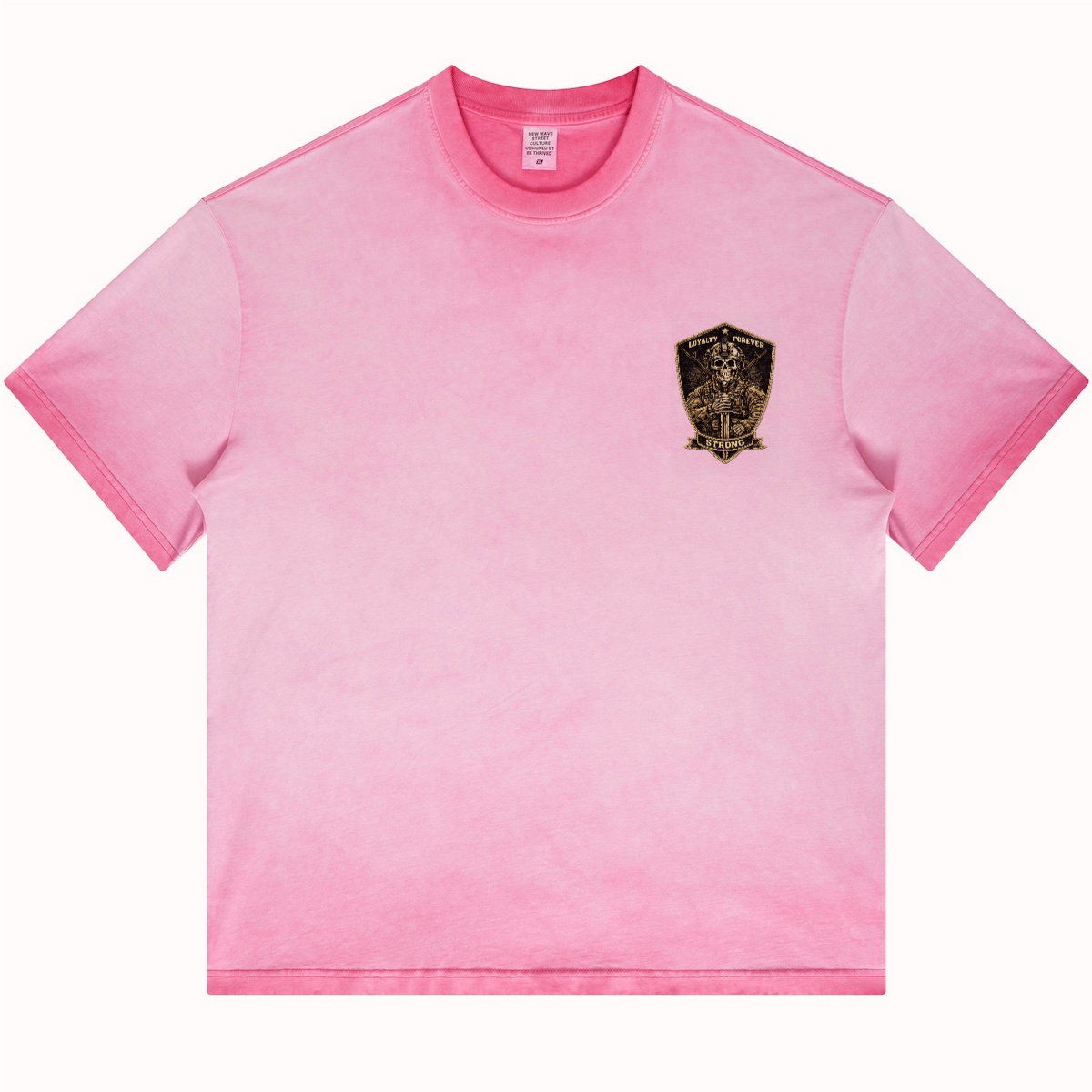Dopamine Dressing Heavyweight Washed Gradient Stir Fried T-shirt(255GSM)