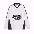 Colorblock V-neck Long Sleeve Shirt（285GSM）