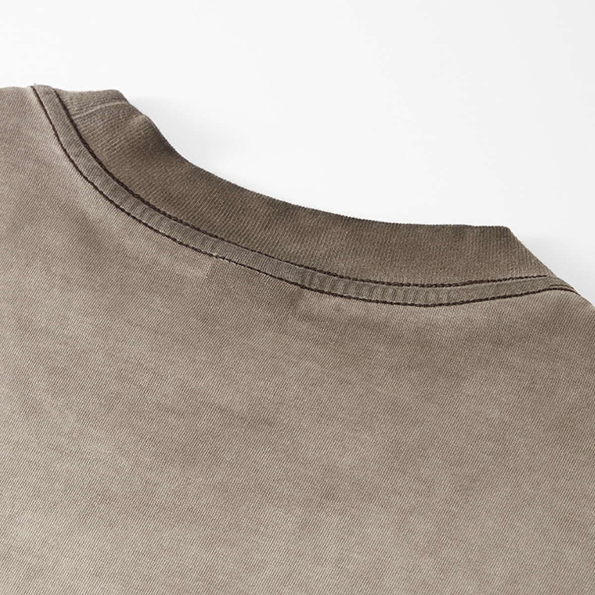 Dopamine Dressing Heavyweight Washed Gradient Stir Fried T-shirt(255GSM)