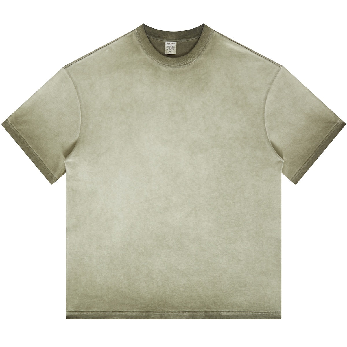 Dopamine Dressing Heavyweight Washed Gradient Stir Fried T-shirt(255GSM)