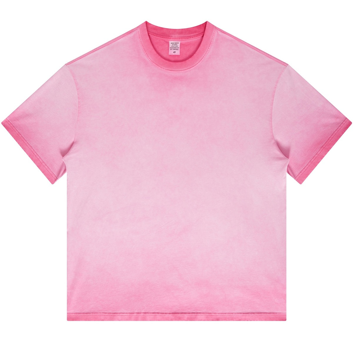 Dopamine Dressing Heavyweight Washed Gradient Stir Fried T-shirt(255GSM)