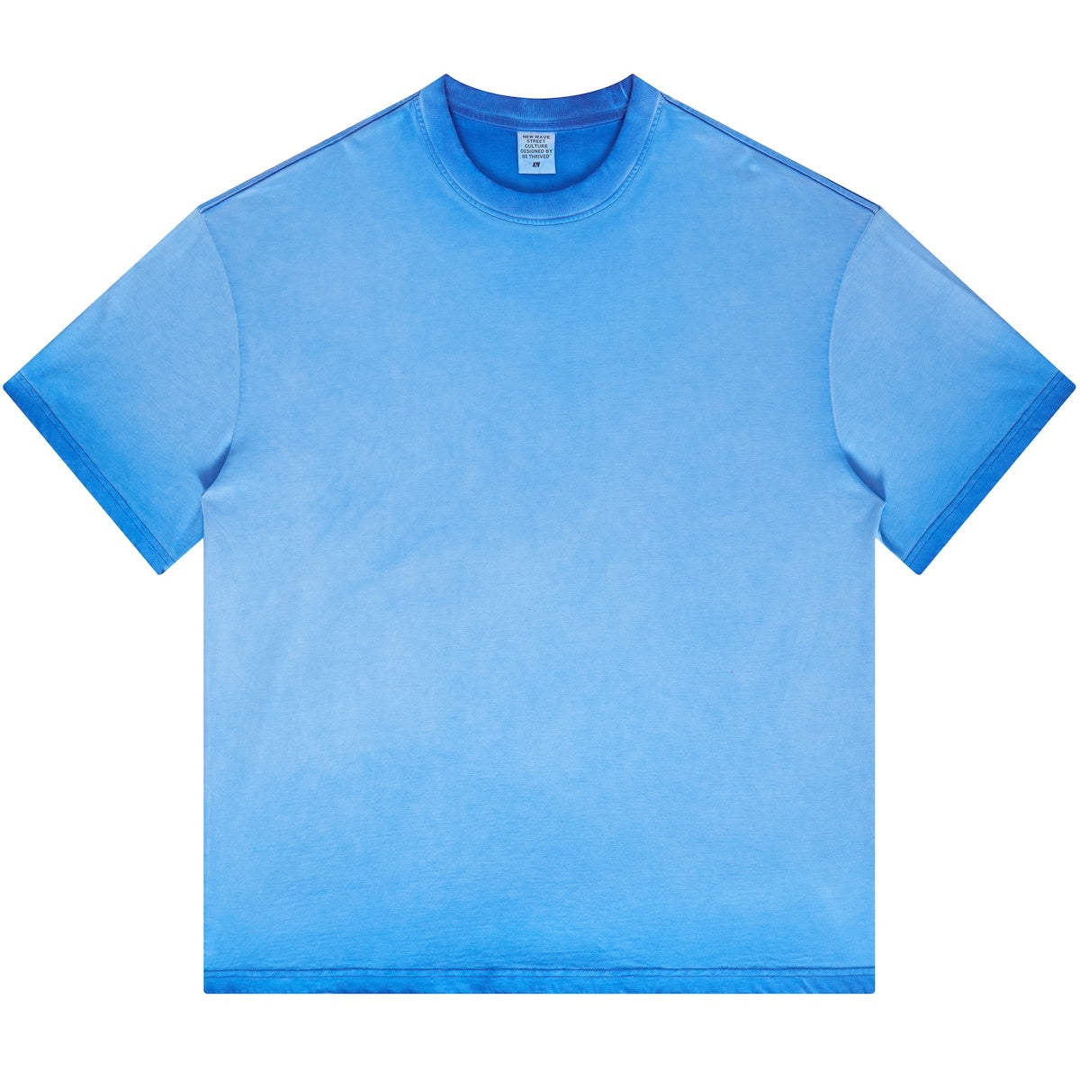 Dopamine Dressing Heavyweight Washed Gradient Stir Fried T-shirt(255GSM)
