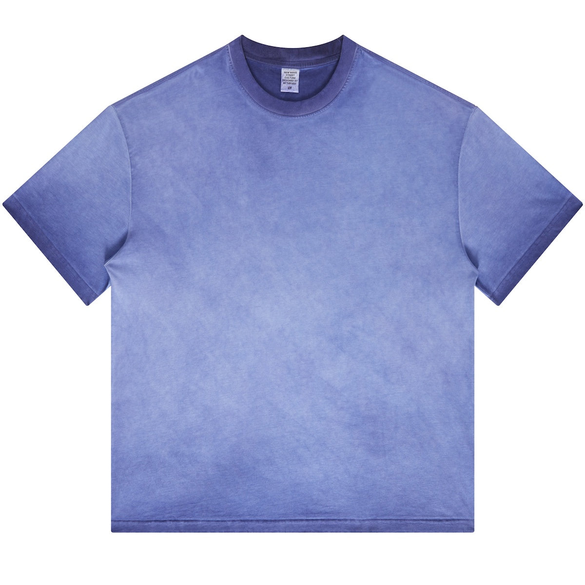 Dopamine Dressing Heavyweight Washed Gradient Stir Fried T-shirt(255GSM)