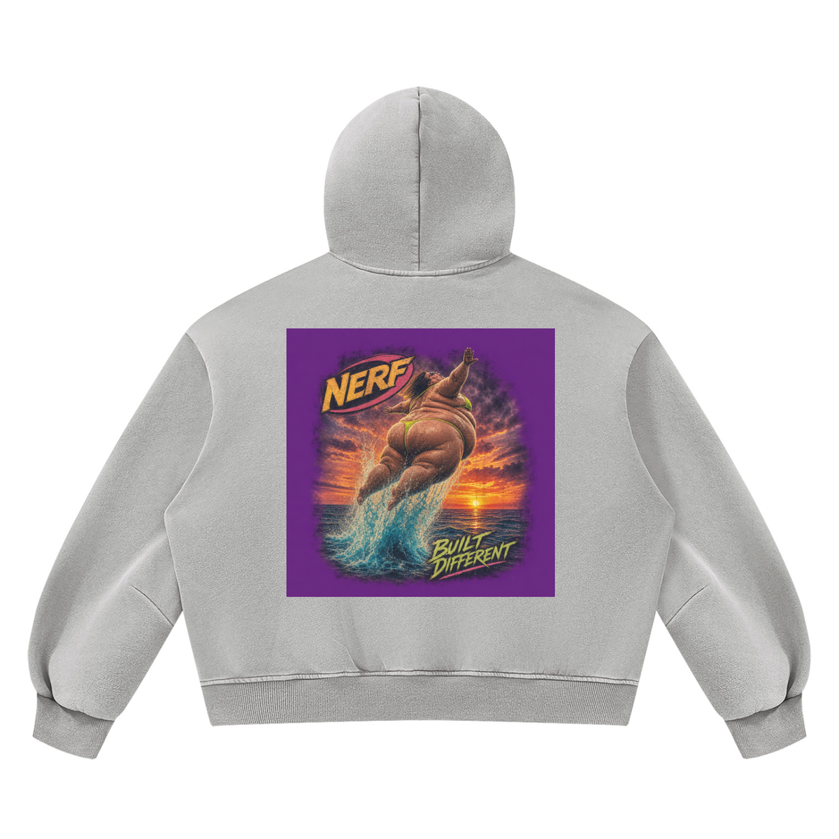 Unisex Vintage Wash Boxy Fleece Hoodie