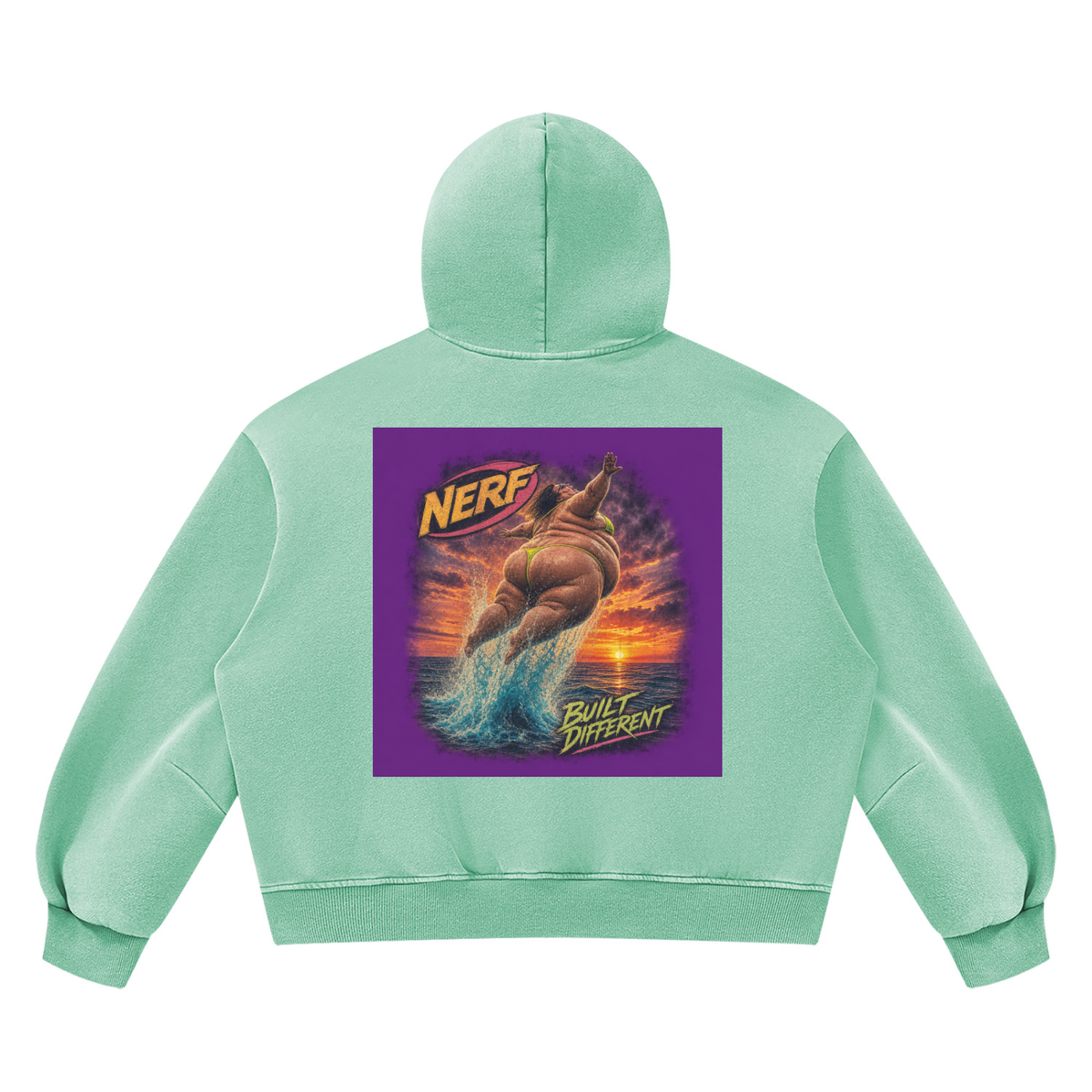 Unisex Vintage Wash Boxy Fleece Hoodie