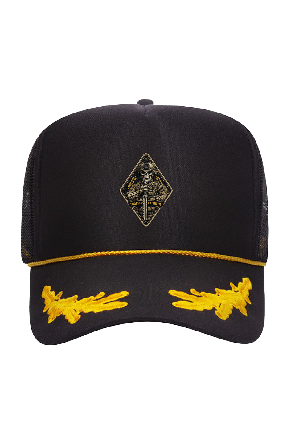 Gold Leaf Crown Trucker Hat