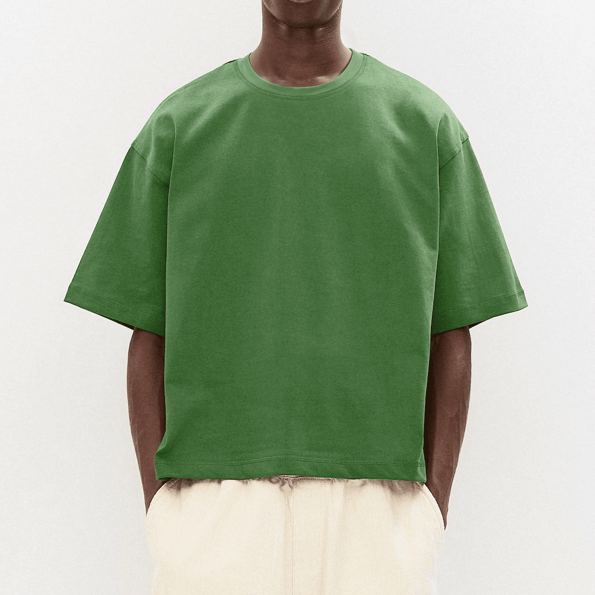 Unisex Heavyweight 100% Combed Cotton Cropped Oversized T-Shirt (250GSM)