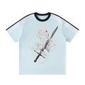 Unisex Colorblock Striped T-Shirt