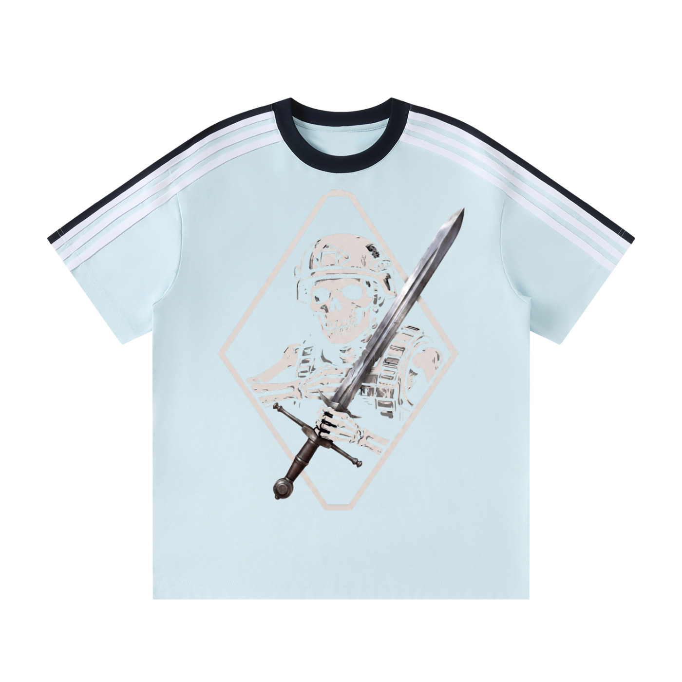 Unisex Colorblock Striped T-Shirt