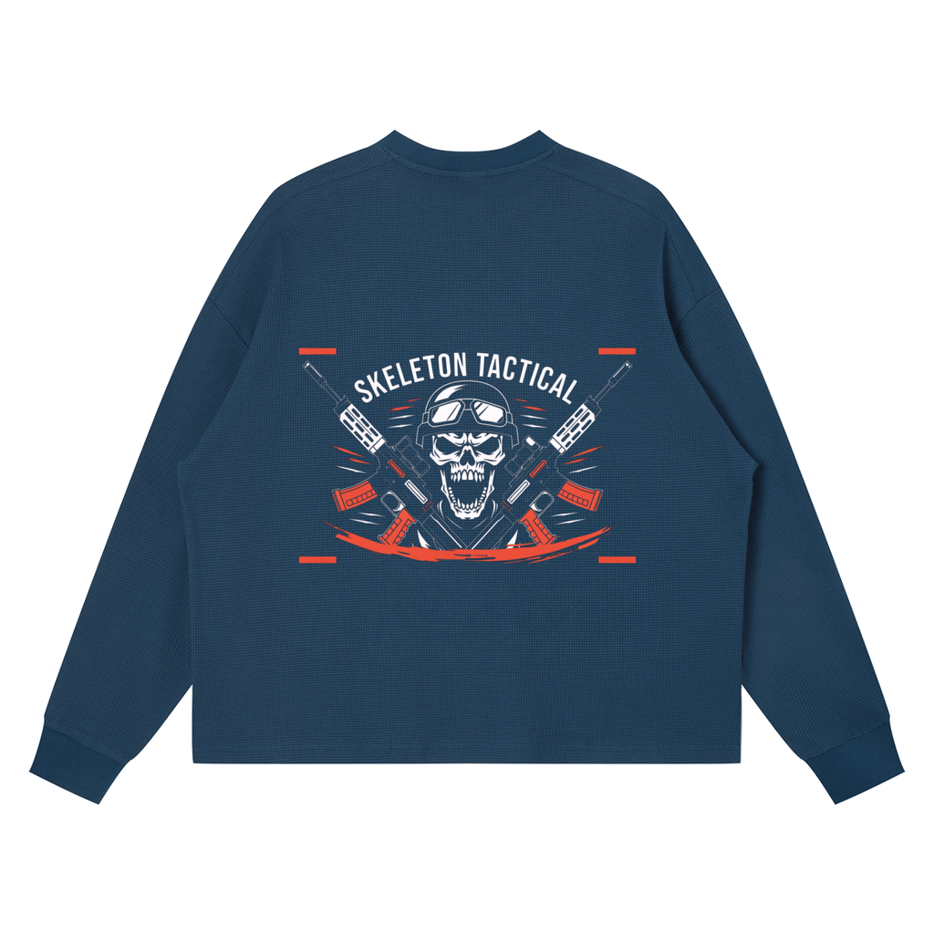 Unisex Waffle Boxy Long Sleeve T-Shirt