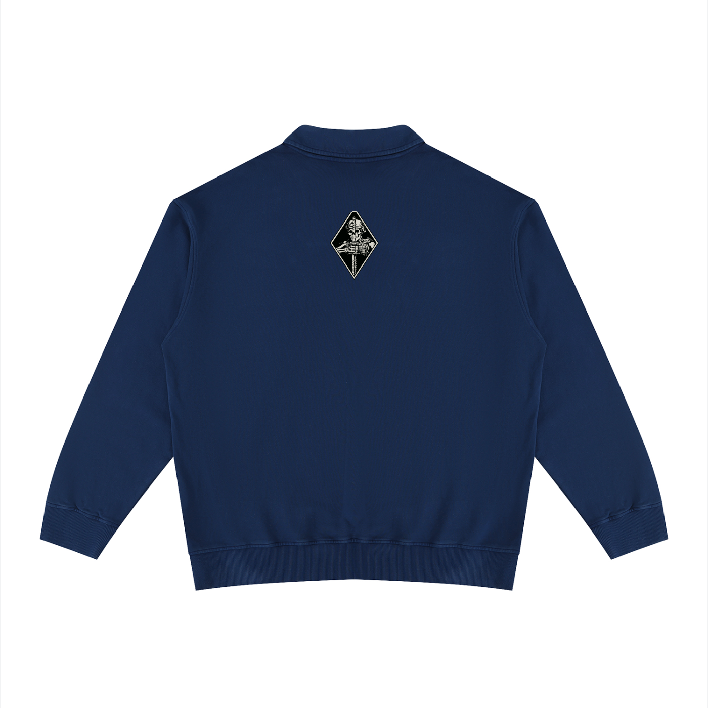 Unisex Vintage Wash Collared Sweatshirt