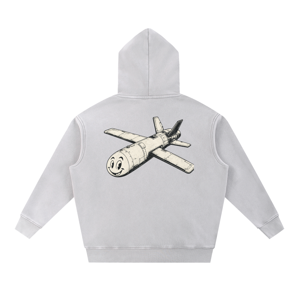 Snow Wash Fleece Oversize Hoodie