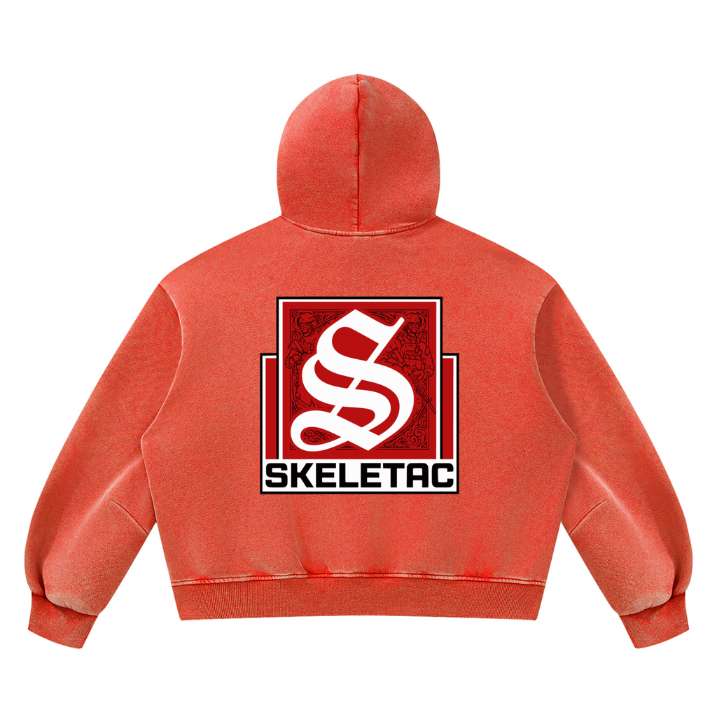 Unisex Vintage Wash Boxy Fleece Hoodie