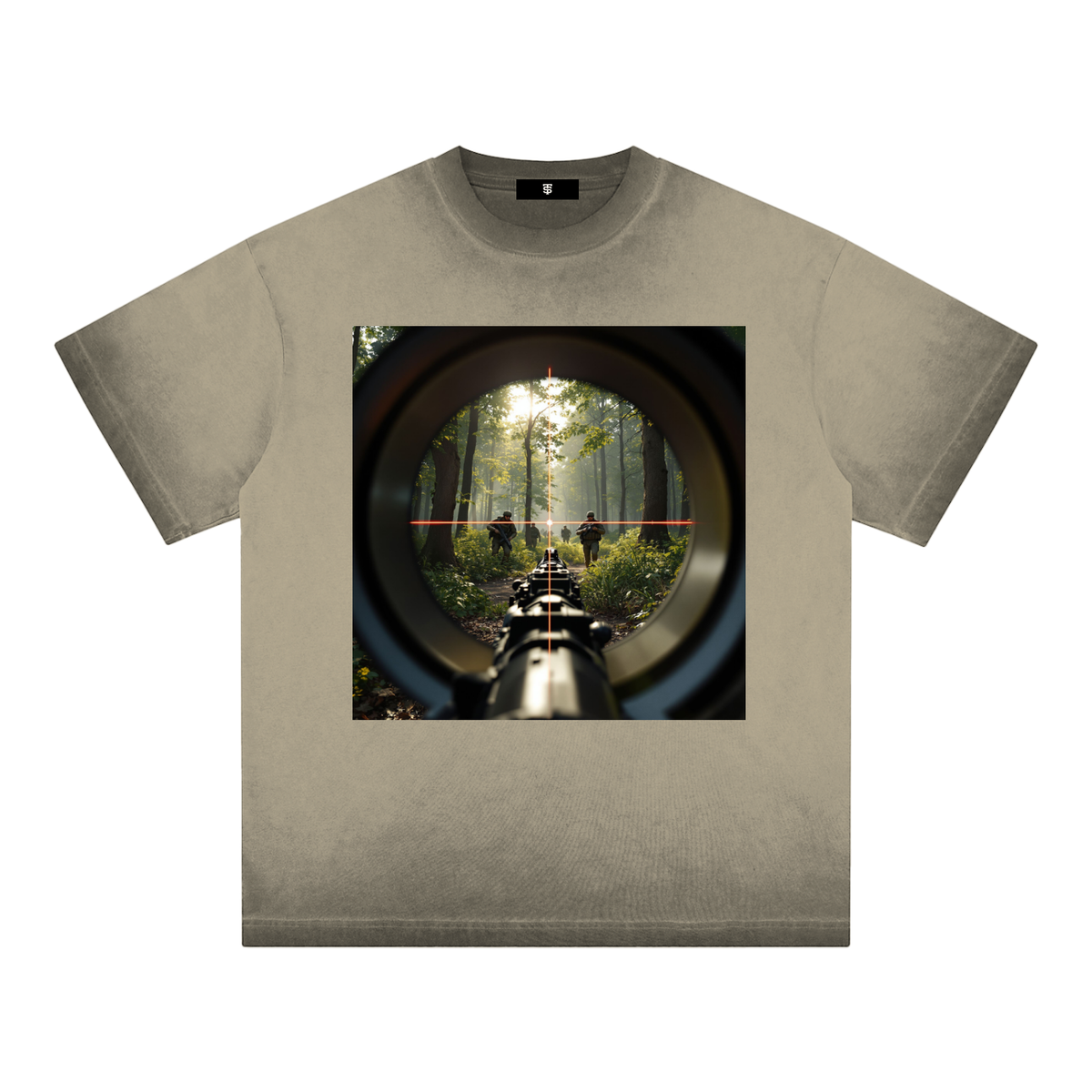 Reverse Dyed Loose Cotton T-Shirt