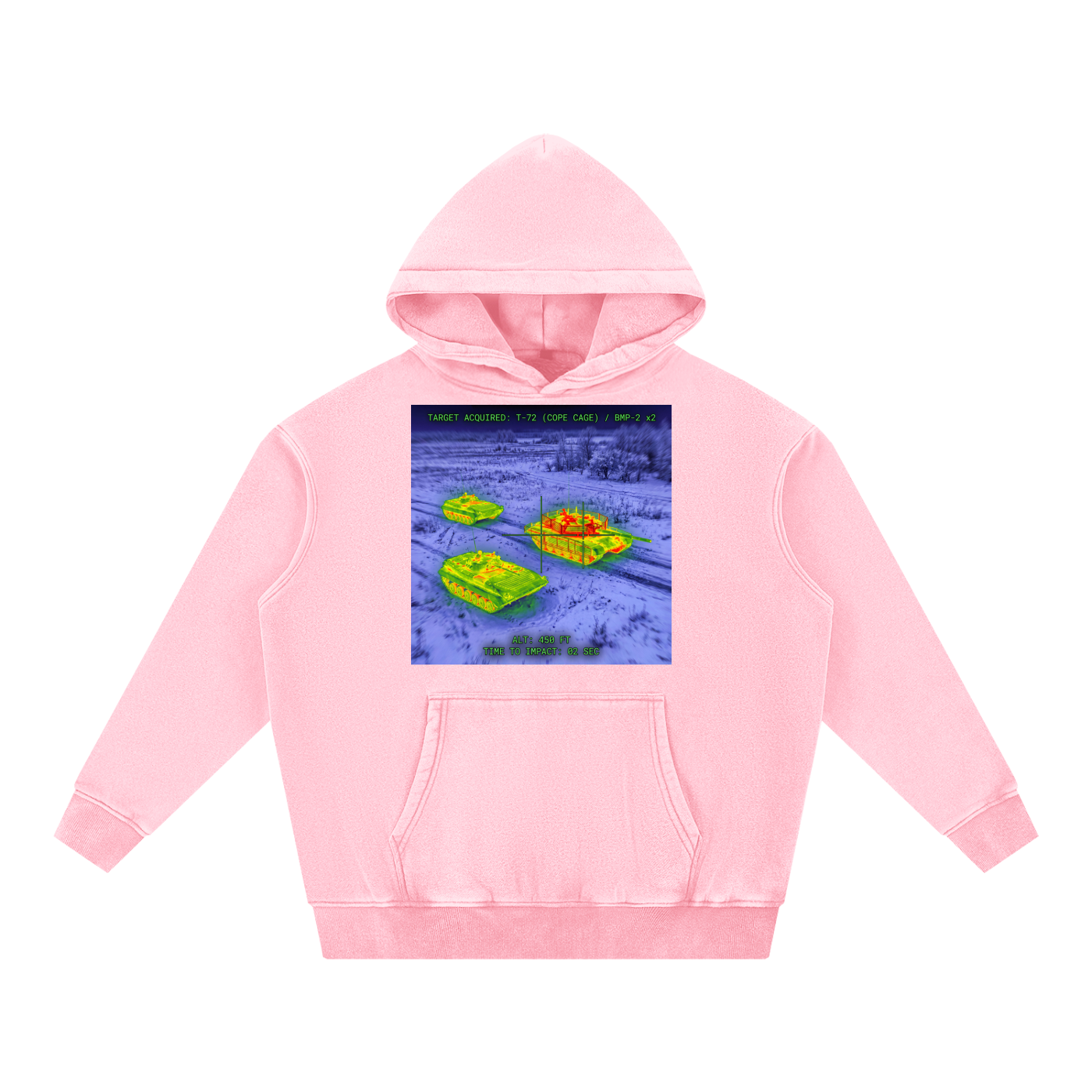 Snow Wash Fleece Oversize Hoodie
