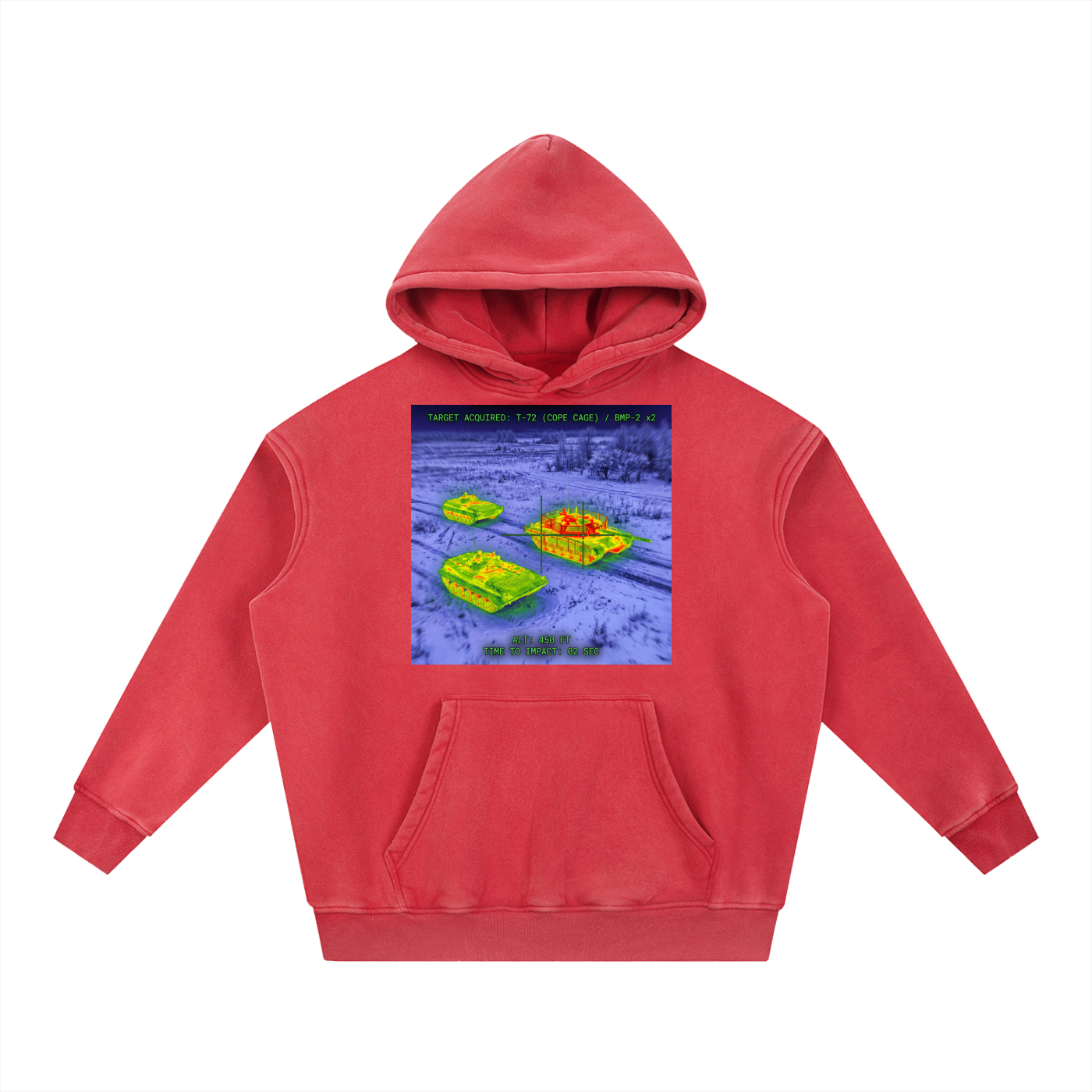 Snow Wash Fleece Oversize Hoodie