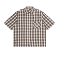 Unisex Boxy Plaid Short Sleeve Shirt