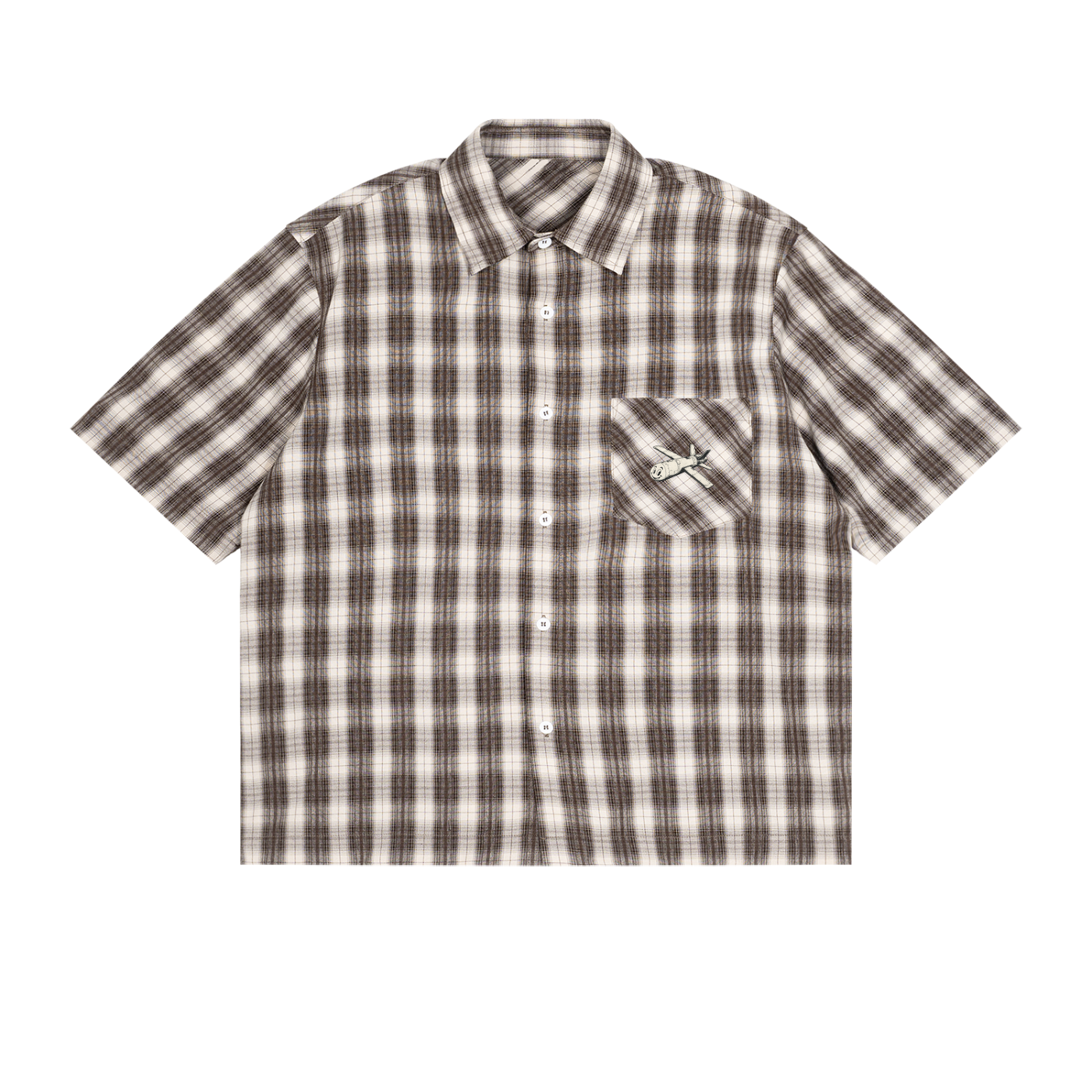 Unisex Boxy Plaid Short Sleeve Shirt
