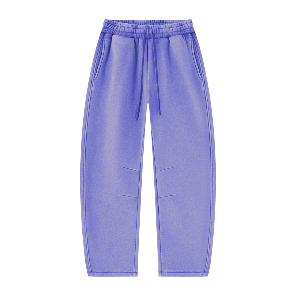 Unisex Vintage Wash Barrel Leg Fleece Sweatpants