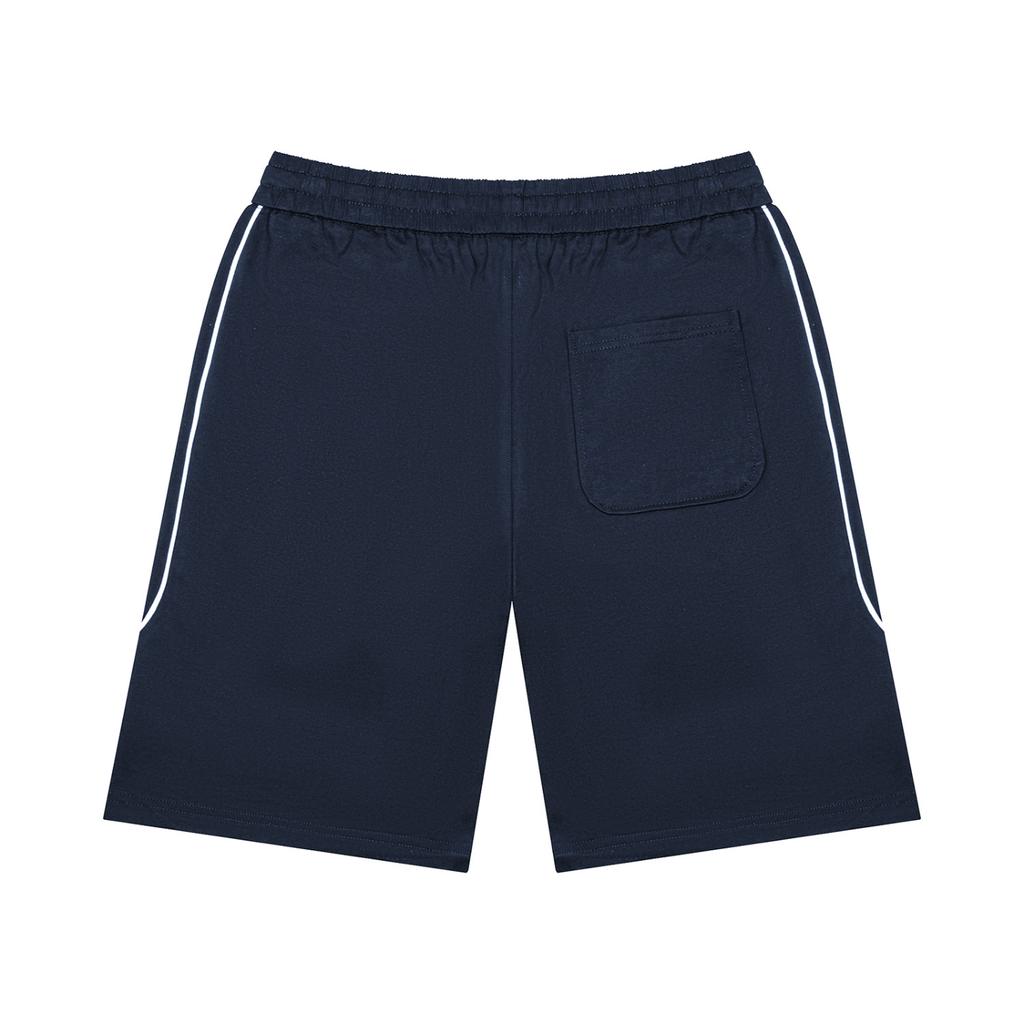 Unisex Piping Color Block Shorts