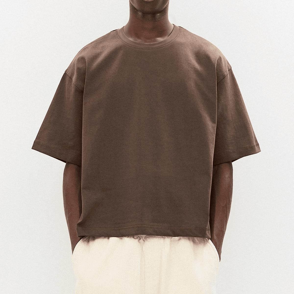 Unisex Heavyweight 100% Combed Cotton Cropped Oversized T-Shirt (250GSM)