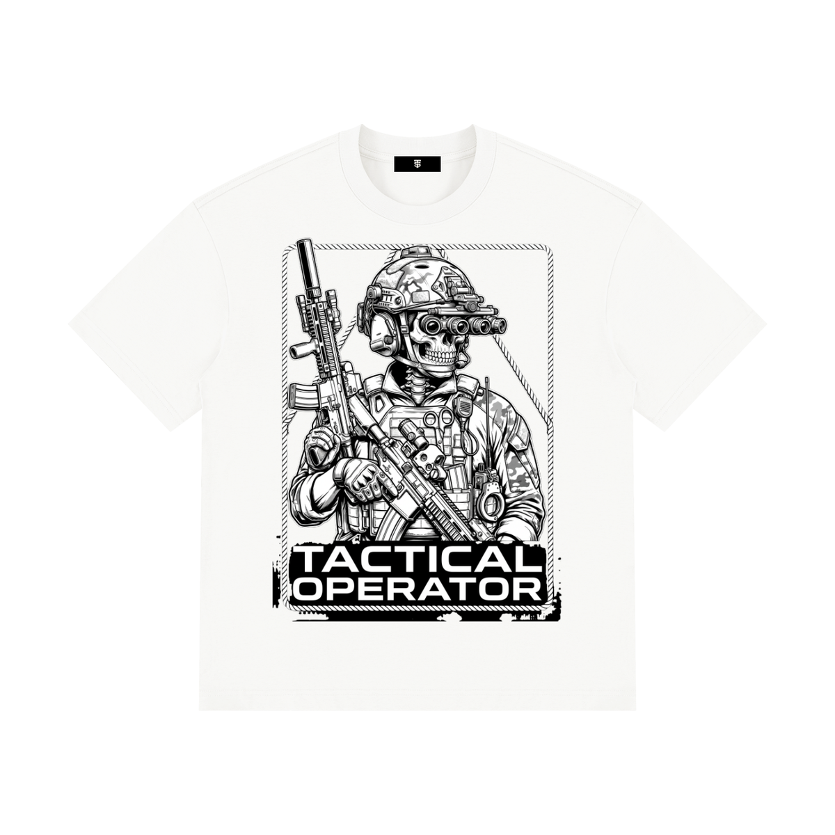 Tac Op Unisex Drop Shoulder Cotton T-Shirt