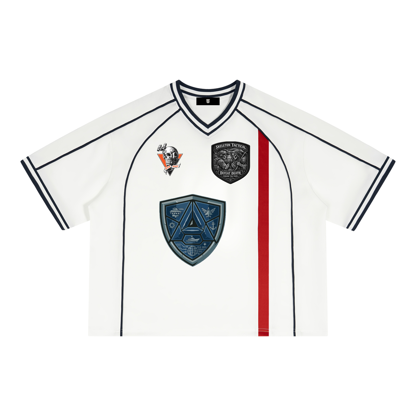 Unisex Boxy V-Neck Soccer Jersey
