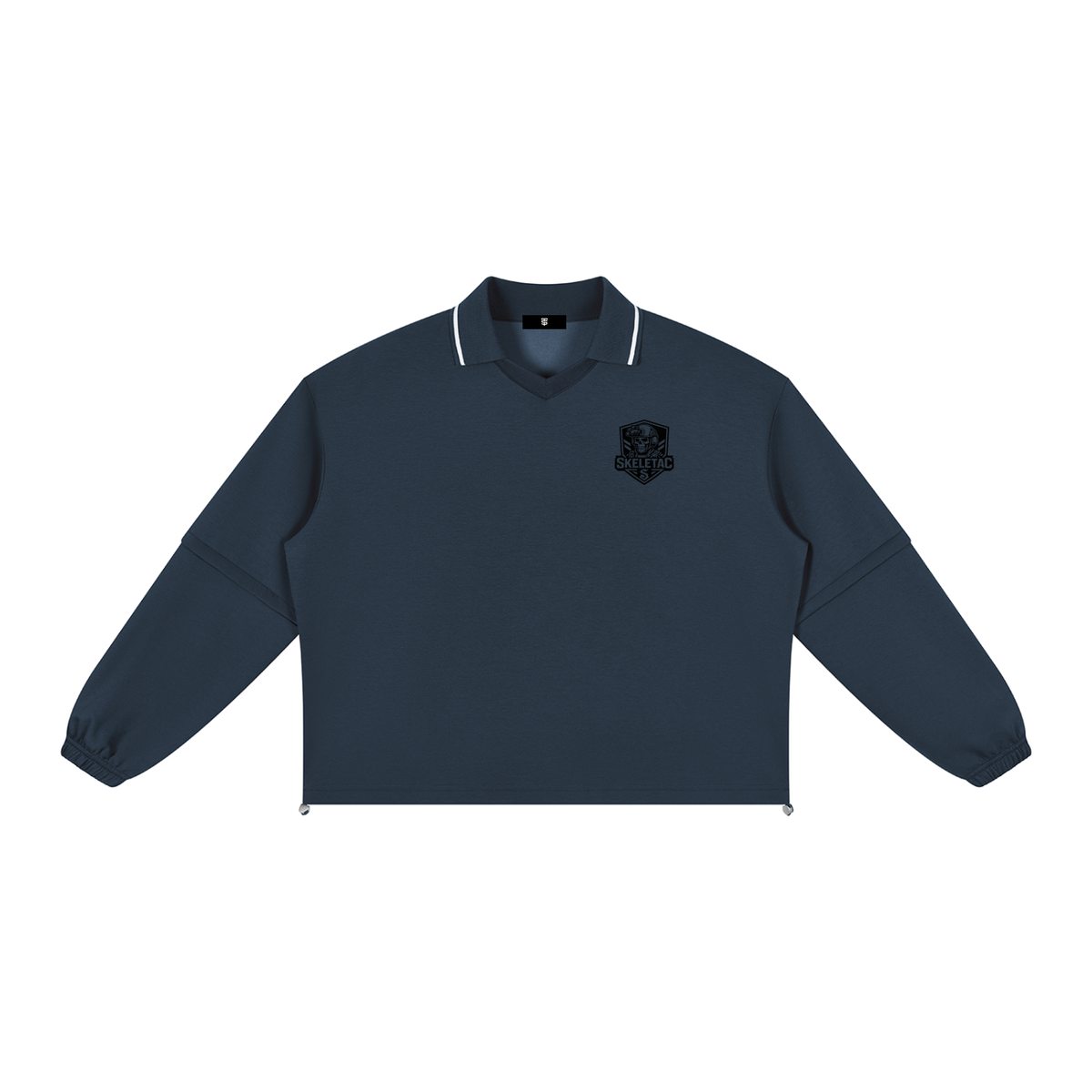 Unisex Boxy Collared Detachable Sweatshirt
