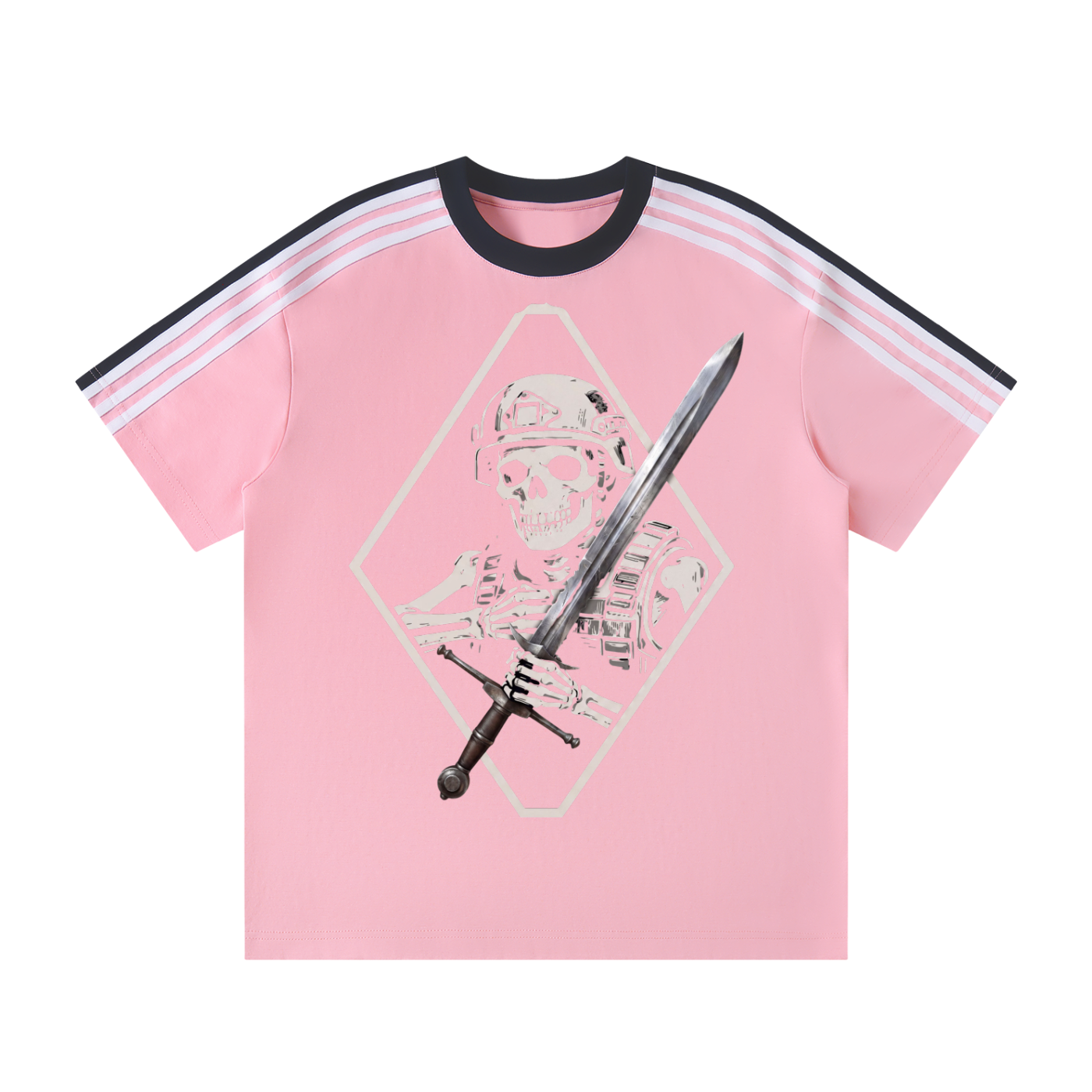 Unisex Colorblock Striped T-Shirt