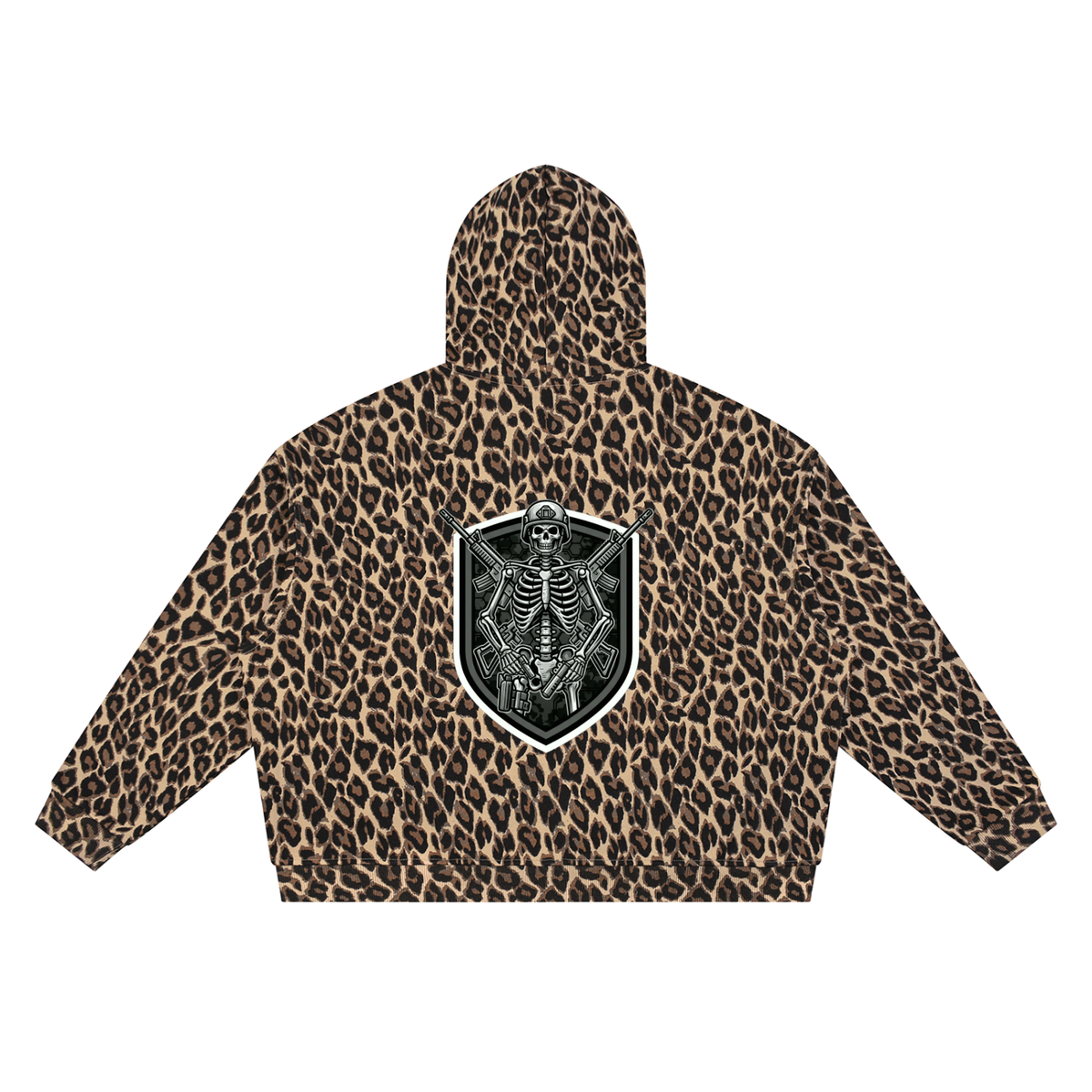 Unisex Leopard Full Zip Hoodie