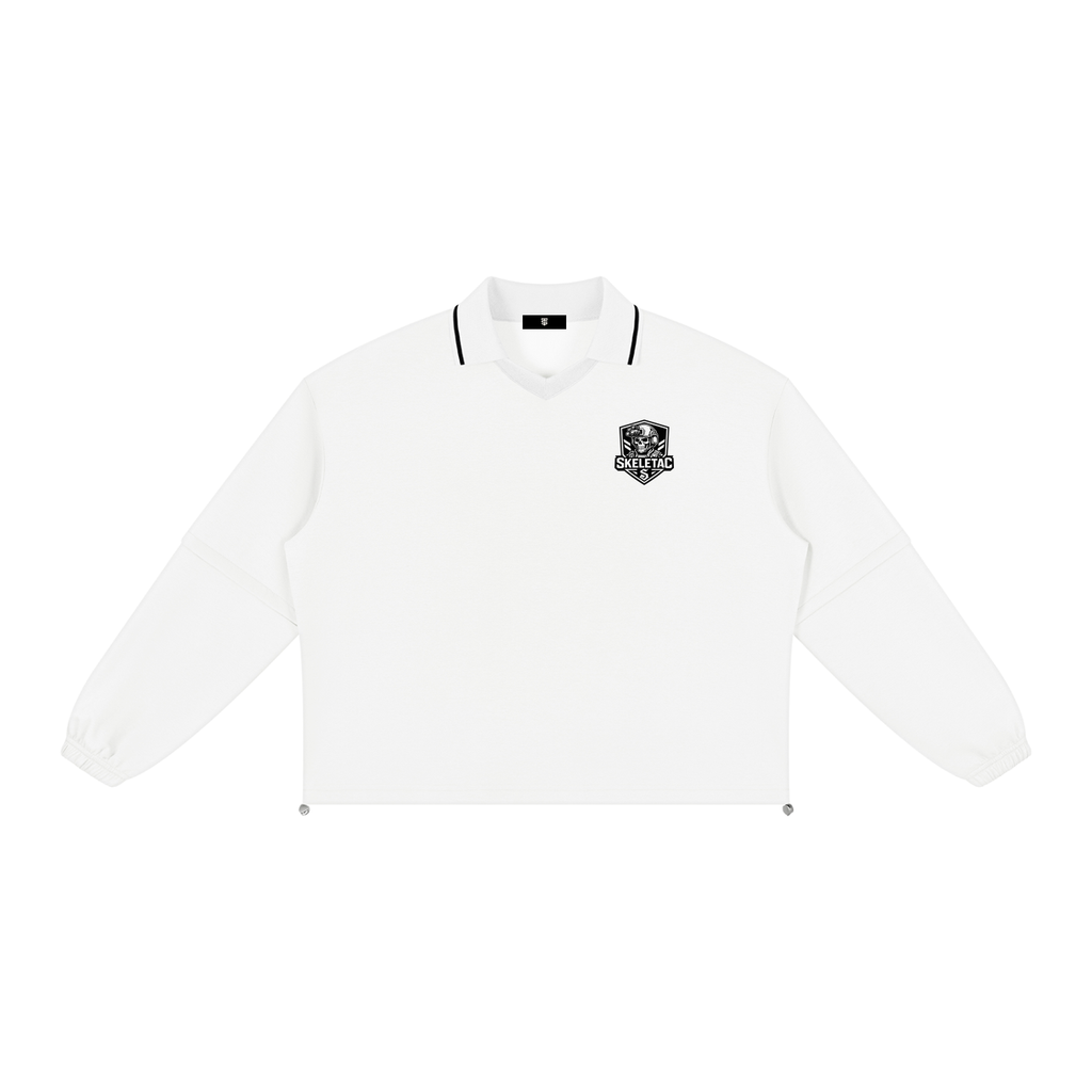 Unisex Boxy Collared Detachable Sweatshirt