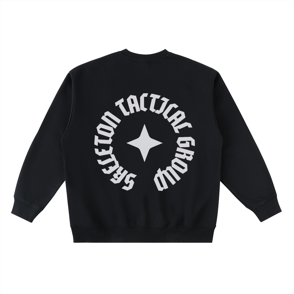 Oversized Crewneck Taped Sweatshirt