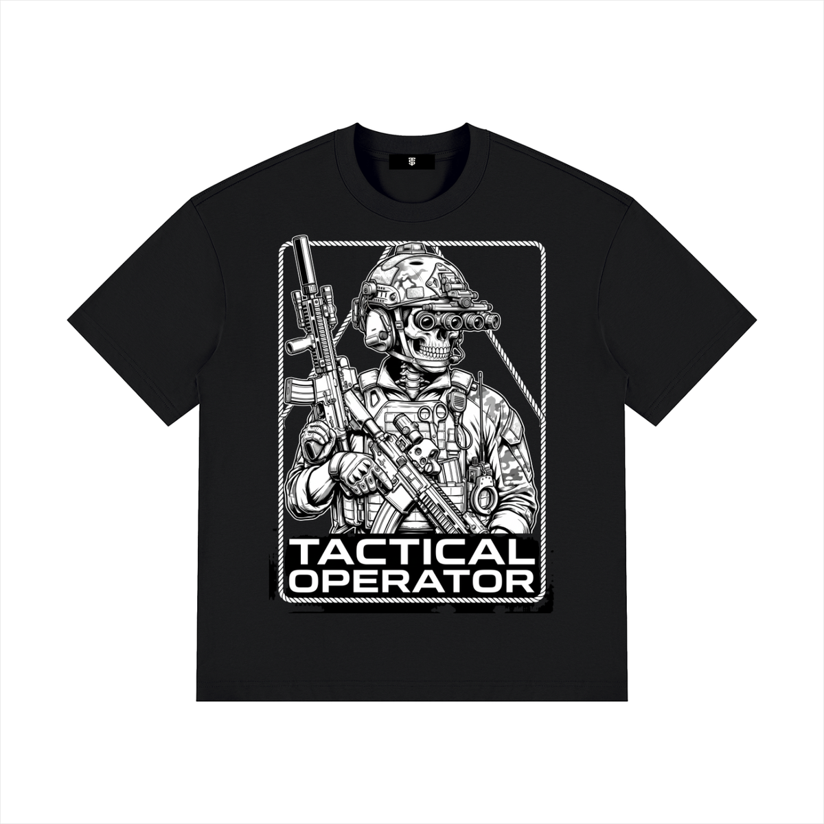 Tac Op Unisex Drop Shoulder Cotton T-Shirt
