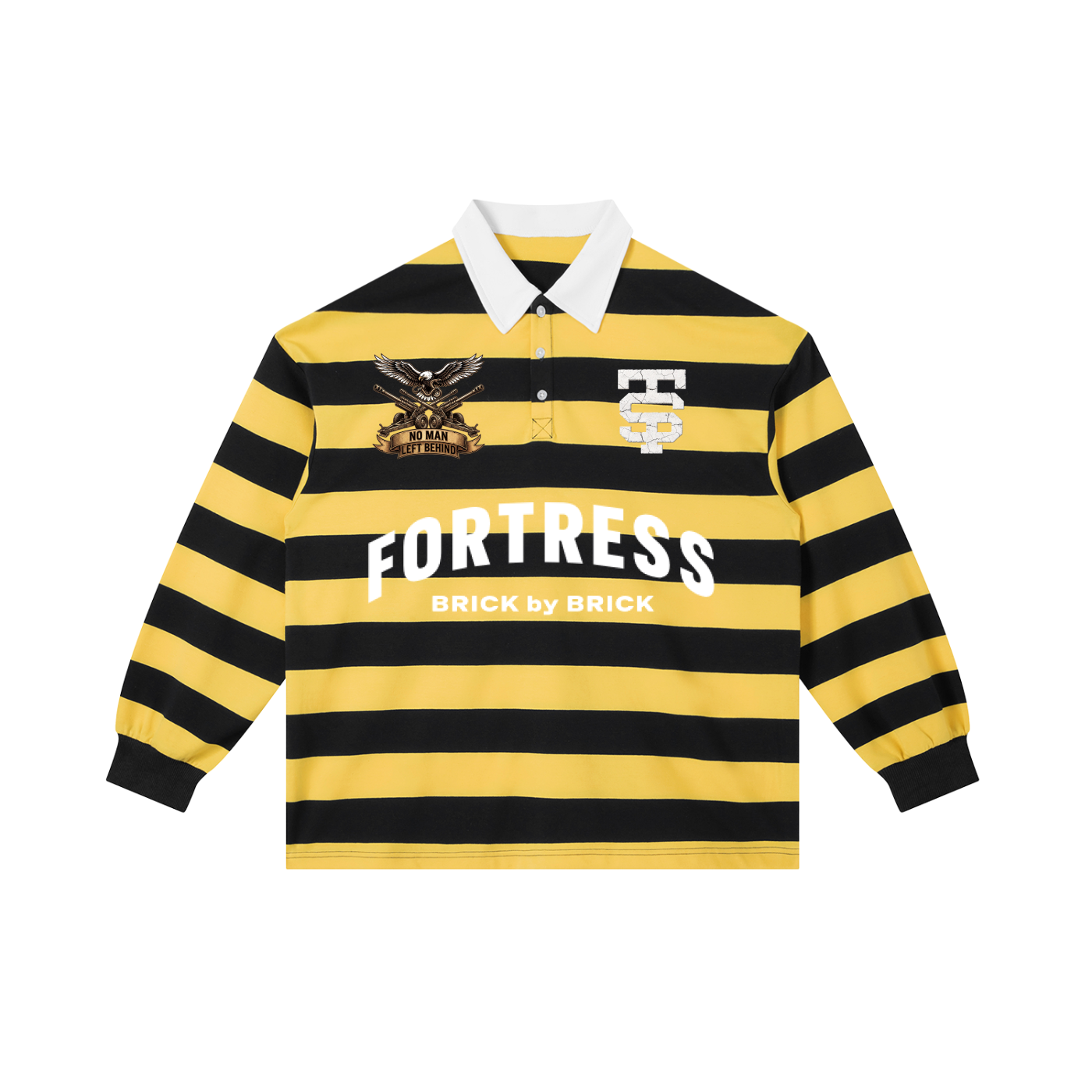 Color Block Stripe Polo Shirt