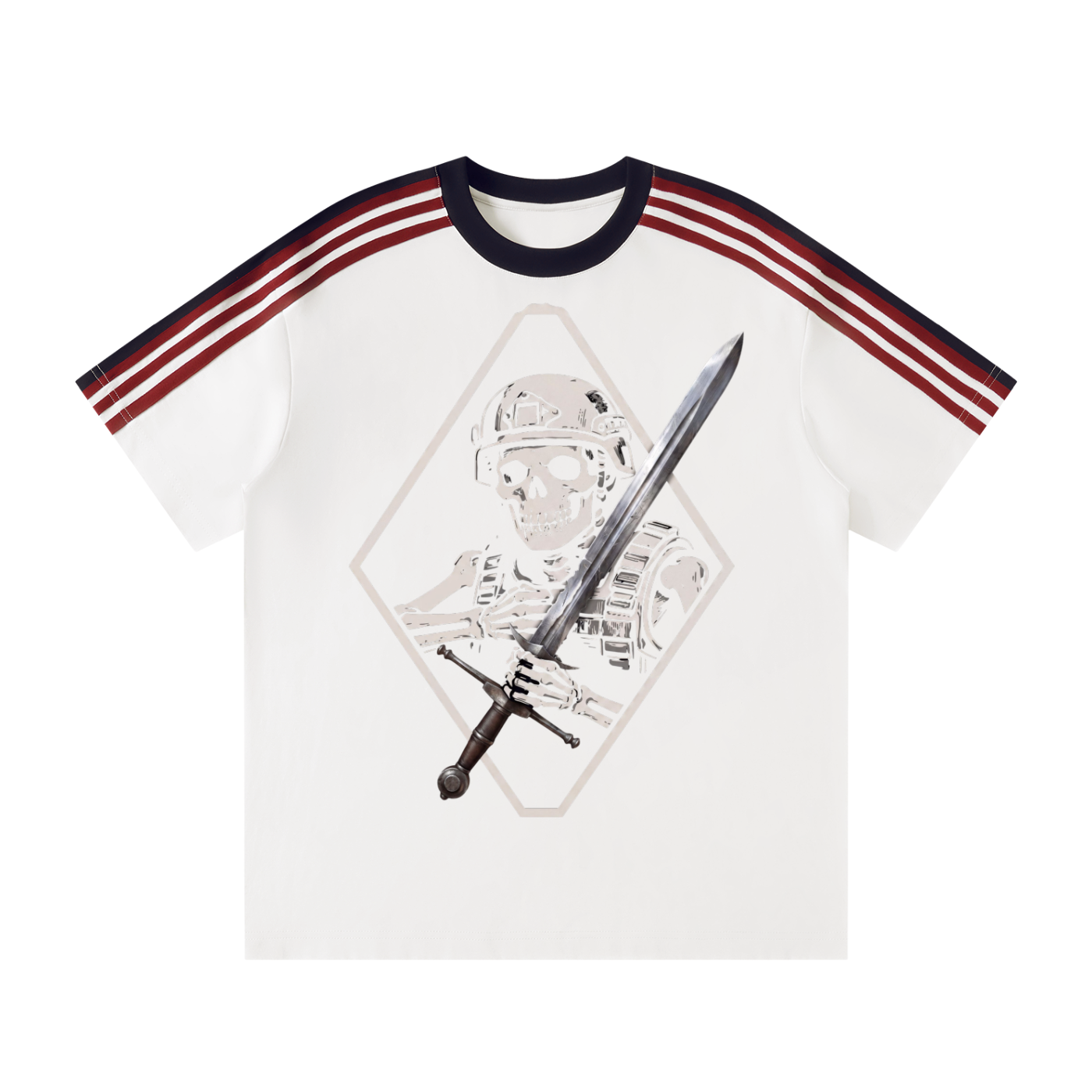 Unisex Colorblock Striped T-Shirt