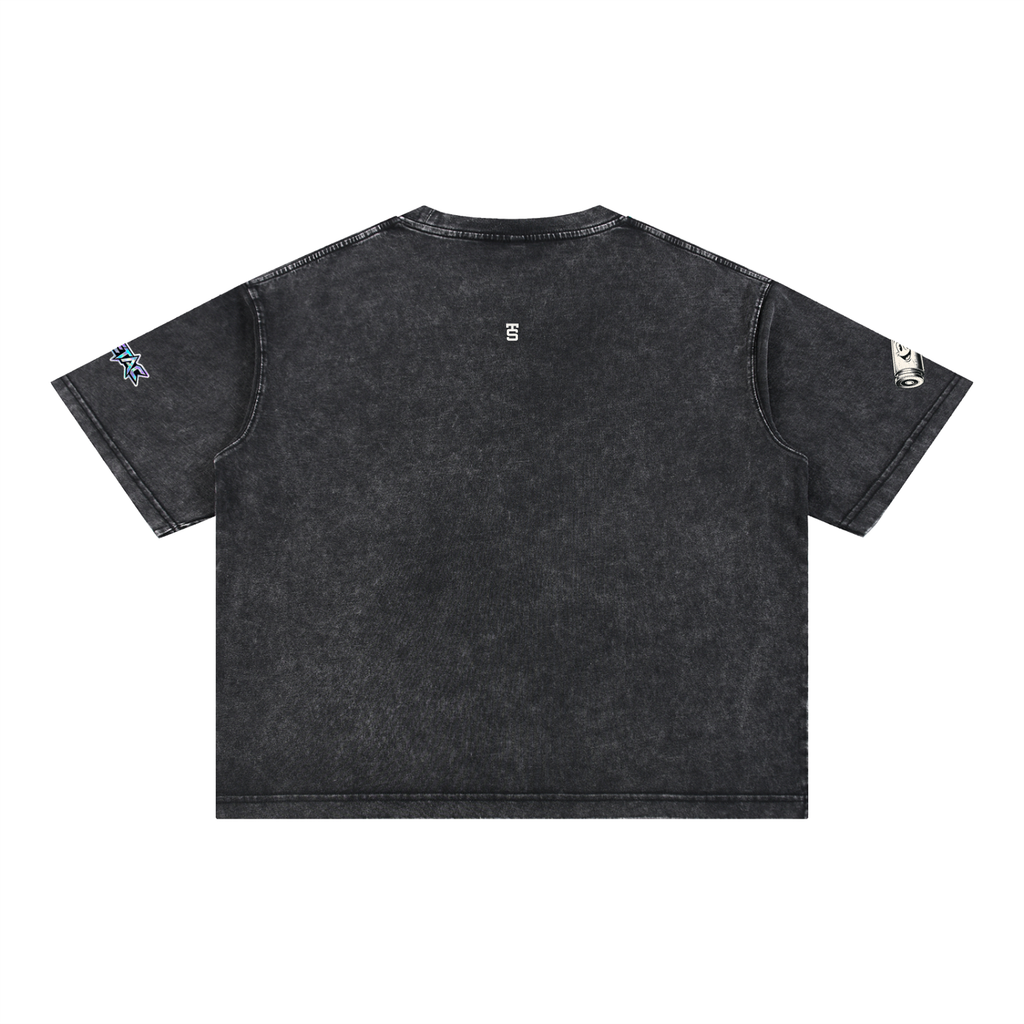 Mineral Wash Boxy Cotton T-Shirt