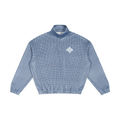 Unisex Plaid Quarter-Zip Sweatshirt