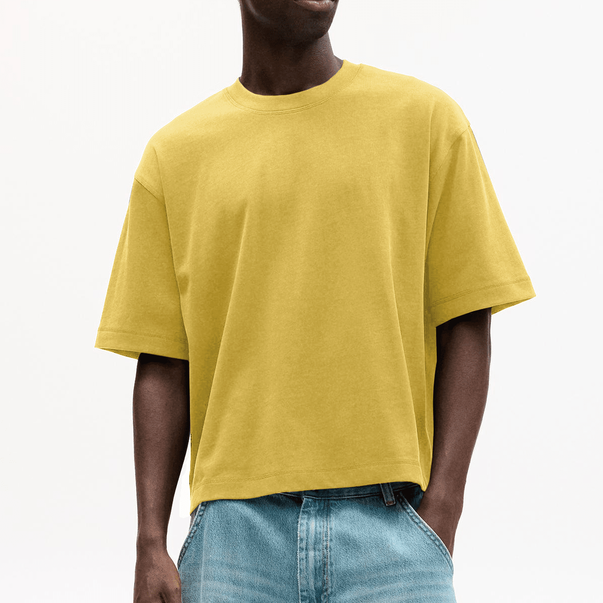 Unisex Heavyweight 100% Combed Cotton Cropped Oversized T-Shirt (250GSM)